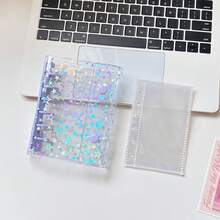 1本A6/A7/A8透明双环活页笔记本/贴纸簿，贴纸簿，活页活页夹，贴纸收纳盒，铅笔盒，贴纸簿活页夹，内页替换装，贴纸簿，活页笔记本 - 彩色 - 查看 15