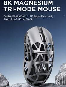 R2镁合金无线鼠标，PAW3950轻量级游戏电竞蓝牙三模式4K/8K鼠标 - 查看 2
