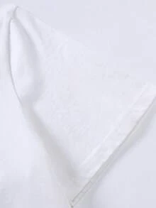 美国街头赛车图案印花T恤，印有“Dominate”字样，街头服饰上衣 - 白色 - 查看 6