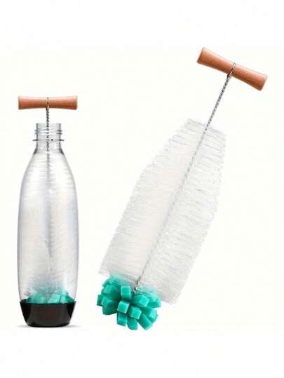 杯刷，长柄杯刷，厨房玻璃瓶清洁刷，瓶杯刷，手持式非电动清洁工具，适用于玻璃瓶、塑料瓶、酒瓶等，不会造成损坏，清洁工具