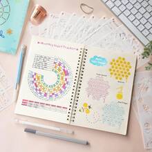 36pcs/Set New Bullet Journal Templates, Diary Accessories Kit For Bullet Journaling And Planning - Sets - View 4