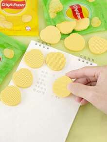 创意逼真土豆造型清洁海绵，趣味文具桌面减压玩具，适合作为学校奖励、派对小礼物、返校礼物、办公用品 - 彩色 - 查看 2