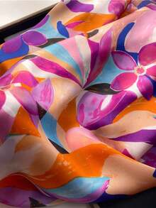 Women's Printed Scarf Spring/Summer, Color-Matched, Lightweight And Elegant Neck, Can Be Used As Headscarf, Headband, Choice To Enhance Your Overall Look,Mother's Day Gifit. - 多色 9 - 查看 3