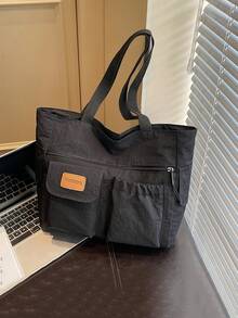 New Fabric Bag With Artistic Style, Lightweight Tote Bag, Large Capacity Commuting Single Shoulder Handbag, Versatile Casual Bag - Multicolor - View 15