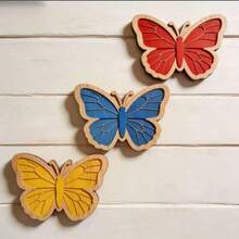 Decoración de pared de mariposa de acrílico estilo nórdico para habitación, decoración del hogar, fondo de fotografía - A - Ver 3