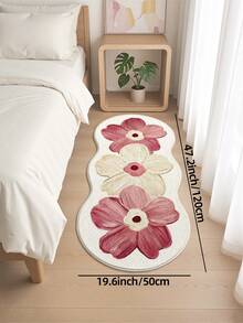 DAJIANG 1PC Floral Asymmetrical Area Rug,Multi-Color Soft Cream Style Carpet,Suitable Bathroom, Kitchen,Outdoor, Indoor, Runner Corridor, Bedroom, Living Room, Beside Throw Rugs Machine Washable Rug, Easy Clean Entryway Mat, Anti-Slip Backing Rugs For Bedroom Decor, Decoration Festival Bathroom Decor Decorative Rugs Bathroom Accessories Essentials Room Decor Set Outdoor Decor Rug Mat Carpet - Multicolor - View 13