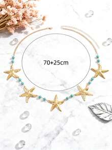 Dây đeo eo hình sao biển Ocean Breeze gợi cảm dành cho nữ, dây đeo thân thể đính ngọc trai giả, thích hợp cho kỳ nghỉ hoặc đi biển. - Nhiều màu - Xem 6