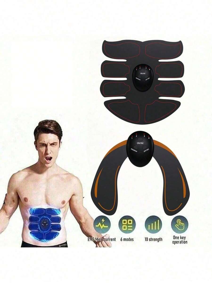 AXH Wireless Electric Buttocks Trainer, Abdominal Muscle ABS Stimulator, Body Massager