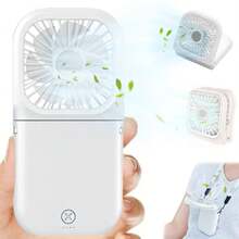 1pc Fashionable Handheld Digital Neck Fan, USB Rechargeable, Mini Fan, Portable Fan, USB Power Bank Fast Charging Desktop Foldable Small Electric Fan, Ideal Companion For Hot Summer - Neck Fan - View 2