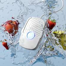 áquina de limpieza de frutas y verduras, limpiador ultrasónico multifuncional,áquina de limpieza de verduras de cocina de alta frecuencia KUOB - Blanco - Ver 2