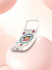 Officially Licensed Paul Frank Liquid Silicone Phone Case, Full Body Shock-Proof Protection With Camera Cover, Cartoon Monkey Badge & Lettering Design, New Model Compatible With Iphone 13/14/15/16/17 Pro Max - Multicolor - View 5