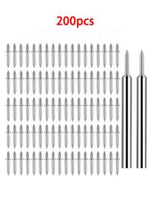 100/200颗双头隐形钉，防锈耐用，带套管，适用于踏板、木板、橱柜等各种用途。 - 無縫釘 - 查看 7