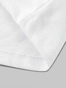 信仰主题牛仔马印花T恤，简约设计 - 白色 - 查看 5