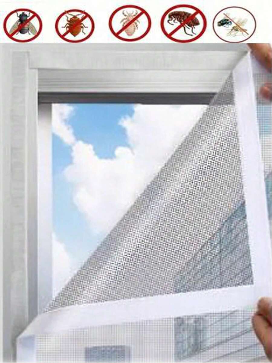 Grey Anti-Mosquito Window Screens,Mosquito Nets For Window,Mesh Anti Insect Air Tulle Invisible White Fiberglass Mosquitoes And Flies