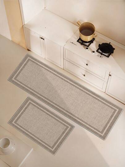 1枚 ミニマリストアプリコット柄キッチンデコレーションフロアマット、滑り止め加工、汚れ防止、ホームデコレーション。浴槽、シャワー、キッチン、バスルーム、寝室、リビング、玄関マット、カーペット、屋外カーペットに適用。春夏秋冬通年使用可能。