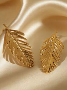2026 Année du Cheval ! Bijoux dorés porte-bonheur ! Ensemble de boucles d'oreilles élégantes avec des designs auto-illuminants : boucles d'oreilles en métal soleil/étoile de mer/feuille/cercle, boucles d'oreilles dorées haut de gamme, polyvalentes pour n'importe quelle tenue, conviennent pour la plage/les séances photo décontractées - Doré - Voir 7