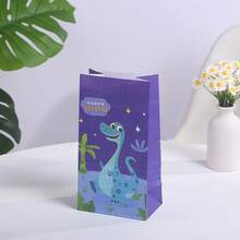 Bộ 20 túi quà hình khủng long kèm sticker, gồm 8 túi giấy và 12 sticker, thích hợp cho tiệc sinh nhật, tiệc theo chủ đề, ngày lễ và các dịp kỷ niệm khác. - Nhiều màu - Xem 3