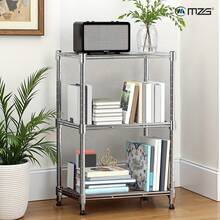M MZG 500 Lbs Wire Shelf Unit, Space Saving 3-Tier Storage Shelf, Multi-Purpose Organizer Rack For Living Room Decor, Kitchen, Bathroom, Office-Silver 11.8" D X 17.7" W X 26.4" H - Sliver_3-Tier_11.8" D X 17.7" W X 26.4" H - 查看 1