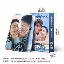 92pcs Celebrity Mini Photo Cards, Thai Star Collectible Cards, Double-Sided LOMO Cards - Multicolor - View 6