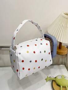 1pc New Arrival Cute Rainbow Dachshund Design Cosmetic Bag, Travel Pouch, Storage Organizer - View 3