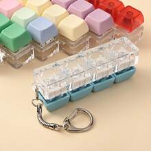 Keyboard Stress Relief Toys, Keyboard Keychain Toys, Staring Push Button Toys, Finger Pressing Keyboard Toys, For Stress Relief, Killing Time, Art Hobby, Collection, Party Supplies, Creative Toys For Teenagers, Pressure Relief Toys For Teenagers - Multicolor - View 4