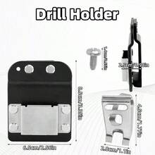 Drill Holder Clip Belt, Quick Grab Tape Measure Belt Clip Compatible With Impact Driver Nailer High-Altitude Work Fits Up To 2in/5.08cm Tools - Style 3 - View 2