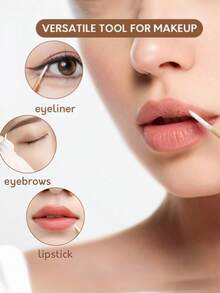 500/400/300/200/100 Pcs Nail Buffers, 100 Pcs/Pack, Disposable Cleaning Sticks, Nail Care Tools, High Quality Wooden Manicure Sticks, Wooden Grooming Tools, Fine Eyebrow Carving Sticks, Double-Ended Cleaning Sticks, Pointed Applicator Sticks, Tattoo & Microblading Supplies, Cosmetic Applicator Sticks, Travel Essentials, Wooden Sticks, Travel Must-Haves - White - View 4