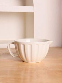 1 tô trộn bột 240ml, tô trộn bằng gốm, tô đánh kem, tô trộn bột, tô nướng, có vòi rót, tô trộn chống trượt kẻ sọc dọc, có vòi rót, có tay cầm, tô đánh kem bằng gốm, tô nướng gia đình có vòi nhọn, tô hứng nước nhỏ giọt - Nhiều màu - Xem 16