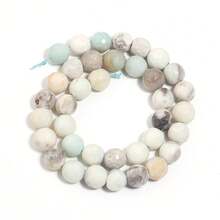 1 chuỗi hạt đá tự nhiên Amazonite, hạt đá tròn, hạt đá khối lập phương, hạt đá rời thời trang dùng để làm trang sức DIY, vòng tay, vòng cổ, bông tai. - alexandrite - Xem 10