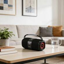Altavoz Bluetooth Portátil MTK TF4214 (TF4209-MX) Negro - 16W (8W*2), Bluetooth 5.3, Luces LED, TWS, 1500mAh, FM/USB/TF/ - Ver 4