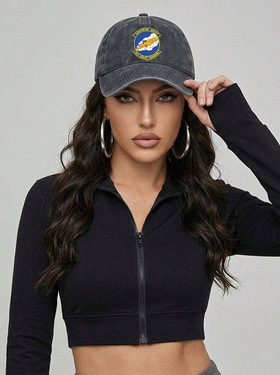 40Th Airlift Ron Washed Baseball Cap Unisex Vintage Dad Hat, Streetwear Essential - A - View 1