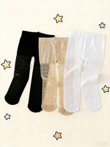 3双超薄踩脚舞蹈连裤袜，高弹透明丝袜，防勾丝，适合女孩日常穿着 - 彩色 - 查看 11