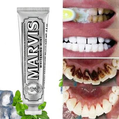 Pasta de dientes blanqueadora con probióticos Ocean Wind que equilibra, elimina manchas y placa