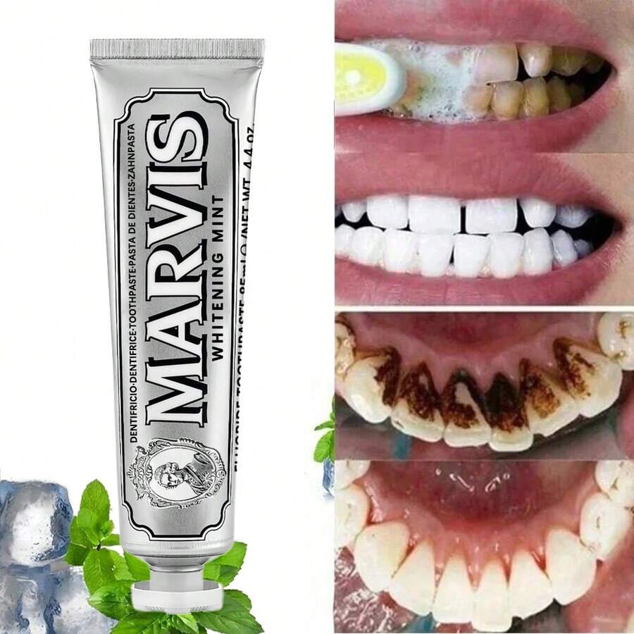 海洋主题益生菌美白牙膏，去除牙渍和牙垢