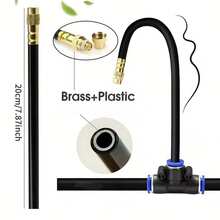 Universal Brass Atomizing Nozzle Set, Garden Atomizing Irrigation Cooling Quick Plug Humidifier, Adjustable Nozzle, Suitable For Lawns, Lawn Automatic Drip Irrigation Systems, Potted Greenhouses - Automatic Irrigation Kit - View 3