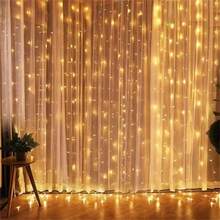 USB-betriebene LED-Vorhangbeleuchtung mit Fernbedienung - 8 Beleuchtungsmodi, Fairy-Lichterkette, geeignet für Hochzeit, Geburtstag, Party, Schlafzimmer, Wand, Halloween und Weihnachtsdekoration - USB-Lichterketten - Übersicht 4