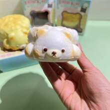 1 pieza Nuevo Lanzamiento 2026 Oso Suave Squishable de Lenta Recuperación Acostado de Algodón de Azúcar, Juguete Antiestrés - Regalo de Cumpleaños - Regalo Festivo - Regalo Perfecto - Multicolor - Ver 4