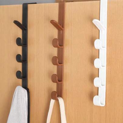 1/2 pezzi Gancio multifunzione da appendere sulla porta - Design dritto, gancio portaoggetti, appendiabiti, portasciugamani per porta del bagno, senza foratura, adatto per camera da letto, bagno, garage, lavanderia, cabina, cucina, hotel