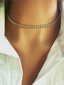 1pc Women's Necklace With Gold Chain Design, Available In Multiple Styles Including Pendant Options, Elegant And Refined For Everyday Wear - Multicolor - View 8