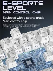 Teclado mecánico R82HE, eje magnético, perfil lateral grabado por láser, juego con cable RGB, recorrido de tecla ajustable, baja latencia - Ver 6