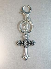 1个十字形钥匙扣，合金材质，表面涂漆，礼品 - 彩色 - 查看 2