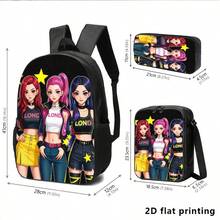Bộ 2 món gồm ba lô và túi đeo chéo hình nhân vật nữ phong cách anime, cả hai đều được in 2D phẳng, mang chủ đề thời trang đô thị, phù hợp cho giới trẻ sử dụng hàng ngày khi đi làm, đi học hoặc đi du lịch. - Nhiều màu - Xem 5