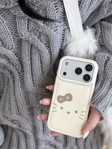 SANRIO 卡通KT猫咪图案加厚真皮手机壳，防震，兼容苹果17 Pro Max、16/15 Pro、14/13/12/11 - 彩色 - 查看 6