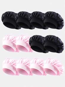 1pc/3pcs Women's Multi-Color Satin Wide-Brim Sleep Cap/Hair Turban, Suitable For Daily Use - Multicolor - View 22