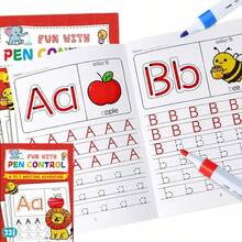 1 Pieza (48 páginas de menos de 100) Cuaderno de práctica de escritura de números interesante para niños, adecuado para cursos de escritura de preescolar y jardín de infantes de 3 a 6 años, libro de práctica de aprendizaje de matemáticas, libro de trazado de números, libro de práctica de caligrafía, trazado de números, alfabetización de educación temprana preescolar, regalo de regreso a la escuela - Multicolor - Ver 12