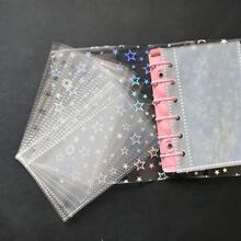 1pc A6/A7/A8 Transparent Double-Ring Binder/Sticker Notebook, Sticker Notebook, Loose-Leaf Binder, Sticker Storage, Pencil Case, Sticker Notebook Binder, Refill Inner Pages, Sticker Notebook, Loose-Leaf Notebook - Multicolor - View 8