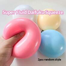 10cm Bola esponjosa extra grande, Bola fluida gigante para aliviar el estrés, Juguete de apretón de rebote lento extra grande, Juguete de alivio de presión de fluido extra grande, Juguete de apretón de sensación de barro Moochi, Regalo sorpresa, Regalo de cumpleaños, Regalo de Navidad, Regalo perfecto, Juguete de regalo - Multicolor - Ver 15