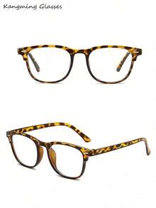 1 Piece Women's Vintage Round Blue Light Glasses With Leopard Print,Made Of PC Material, Light,Y2K Style, Mobile Phone Accessories,Blue Light Glasses Women,Fake Glasses,Clear Glasses,Glasses Women,Easy Comfort,Season Picks,Halloween Edit,Suitable For Daily Office Commuting,Back-To-School Season,Gaming,Looks Of Party,Campus Study. - Multicolor - View 6