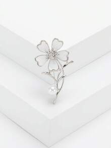 Luxury Enamel Flower Brooches - Elegant Plant Pins For Women Unisex Casual Party Jewelry Accessories / Friends Gifts Badges Decoration - Flower - View 8