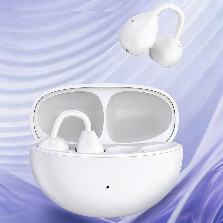 1个带麦克风的无线蓝牙耳机，立体声，主动降噪，适用于 17 Pro Max/17 Pro/17/Air/16/15/14/13/12/11系列，夹式耳机 - 查看 1